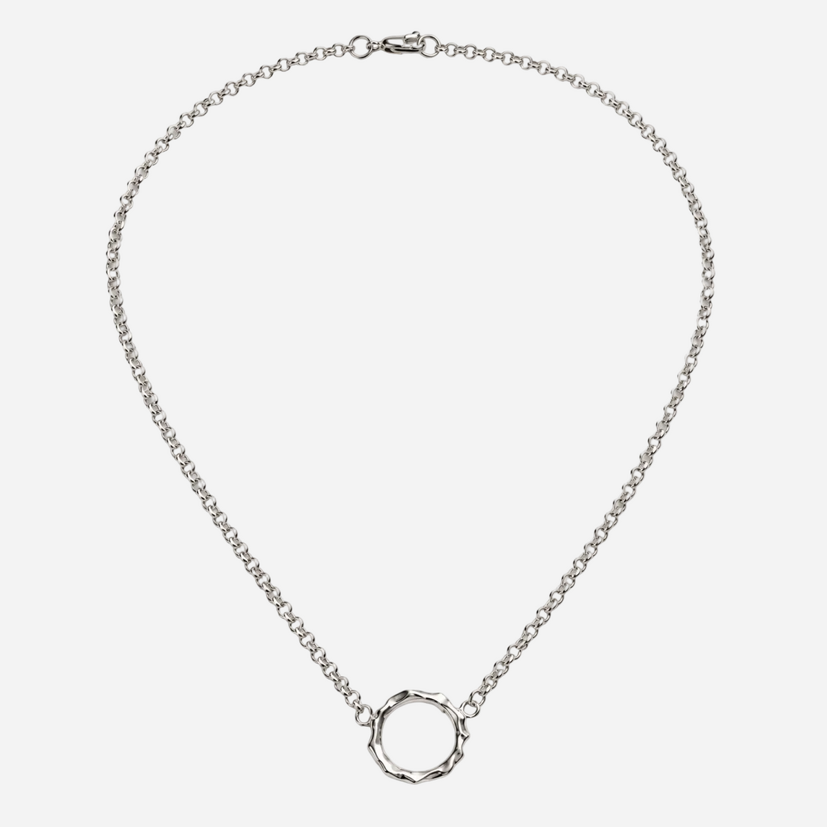 Dune Silver Pendant Necklace