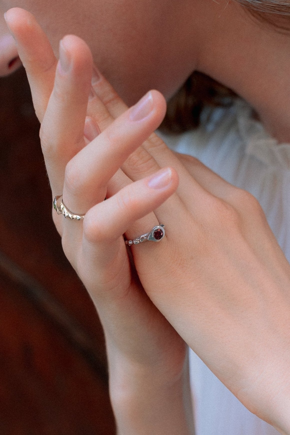 Ø5MM MALAYA GARNET RING