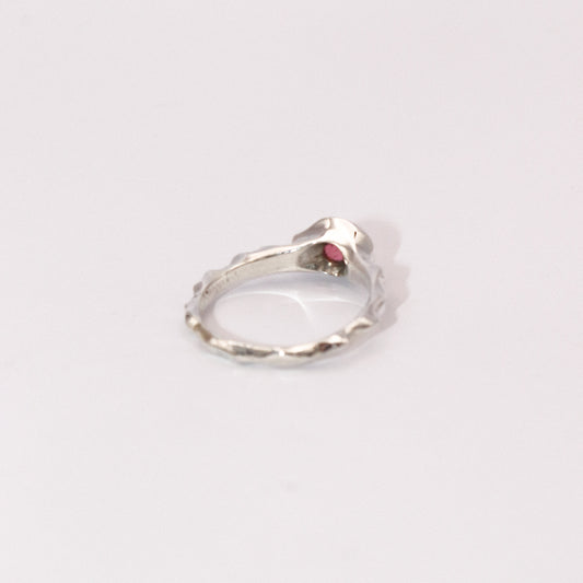 ANILLO DE GRANATE MALAYA DE Ø5 MM