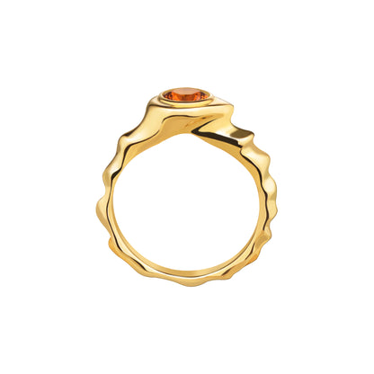 Ø5MM MANDARIN GARNET RING