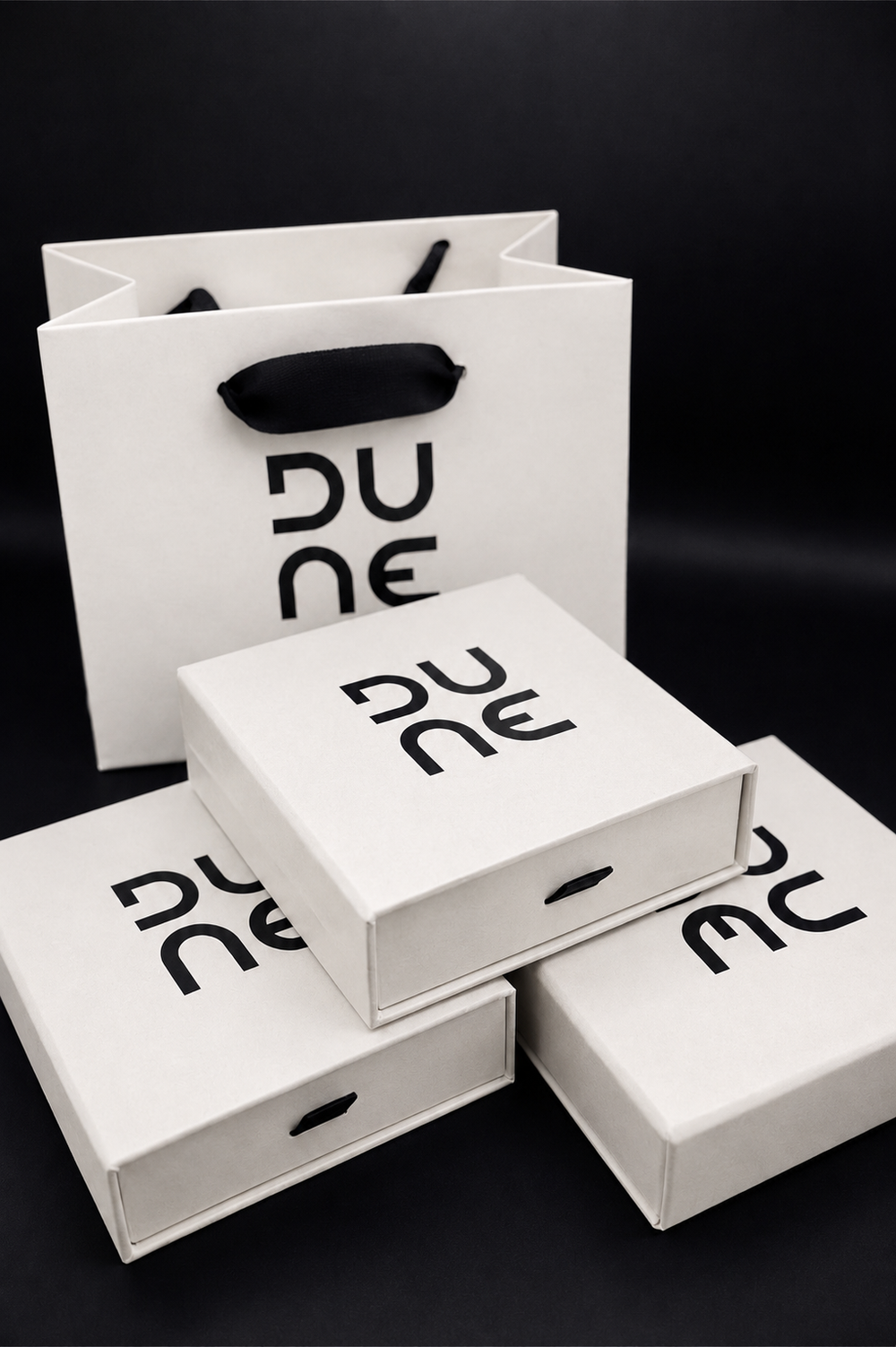 Natural gemstones and jewelry details at Dune Workshop