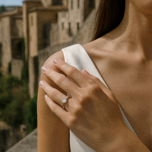 ANILLO DE DIAMANTES REDONDOS