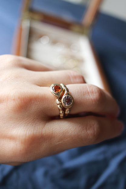 Ø5MM MANDARIN GARNET RING