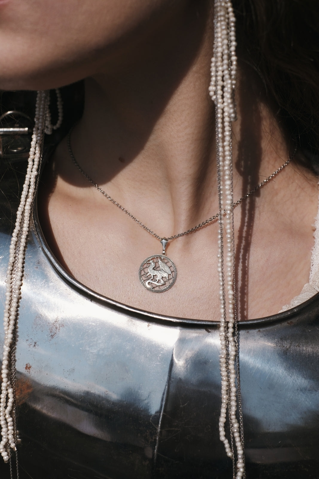 Confidence. Dragon pendant