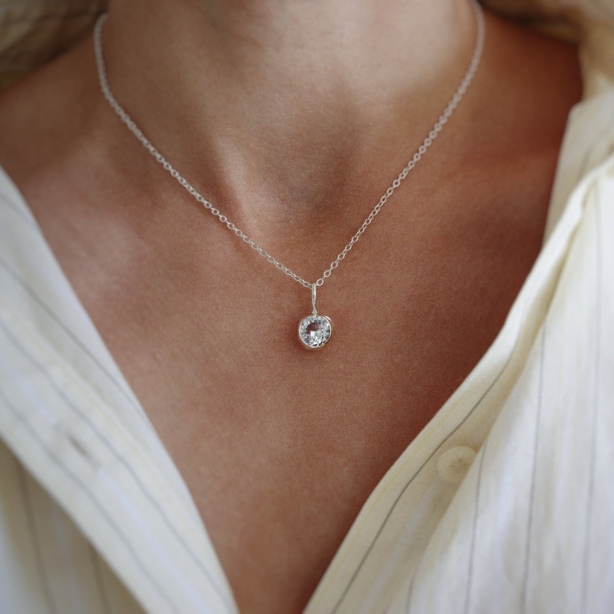 Natural gemstone pendants curated by Dune Workshop