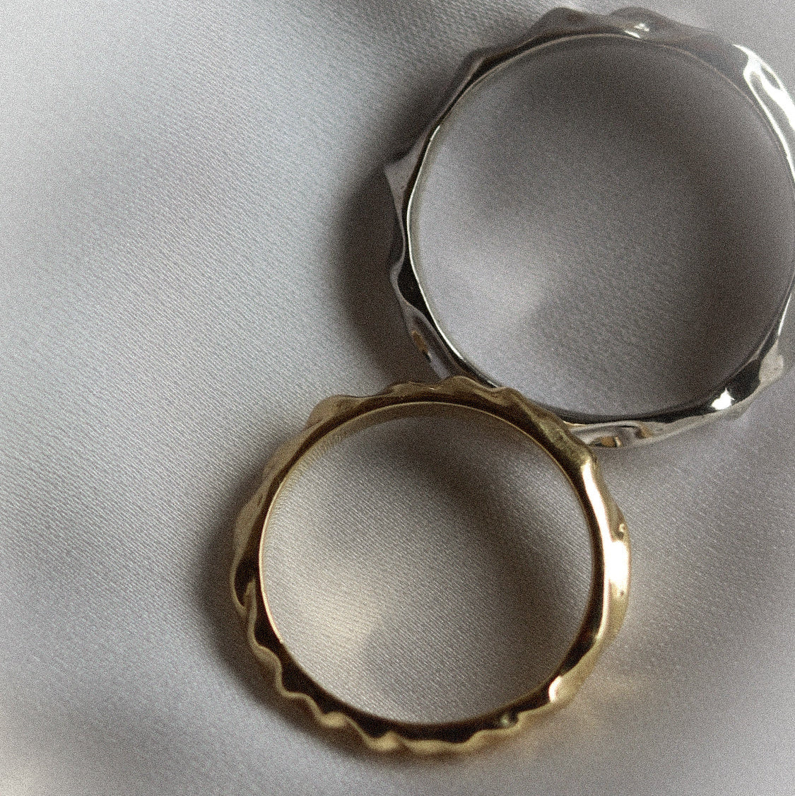 Dune textured wedding band by Dune Workshop