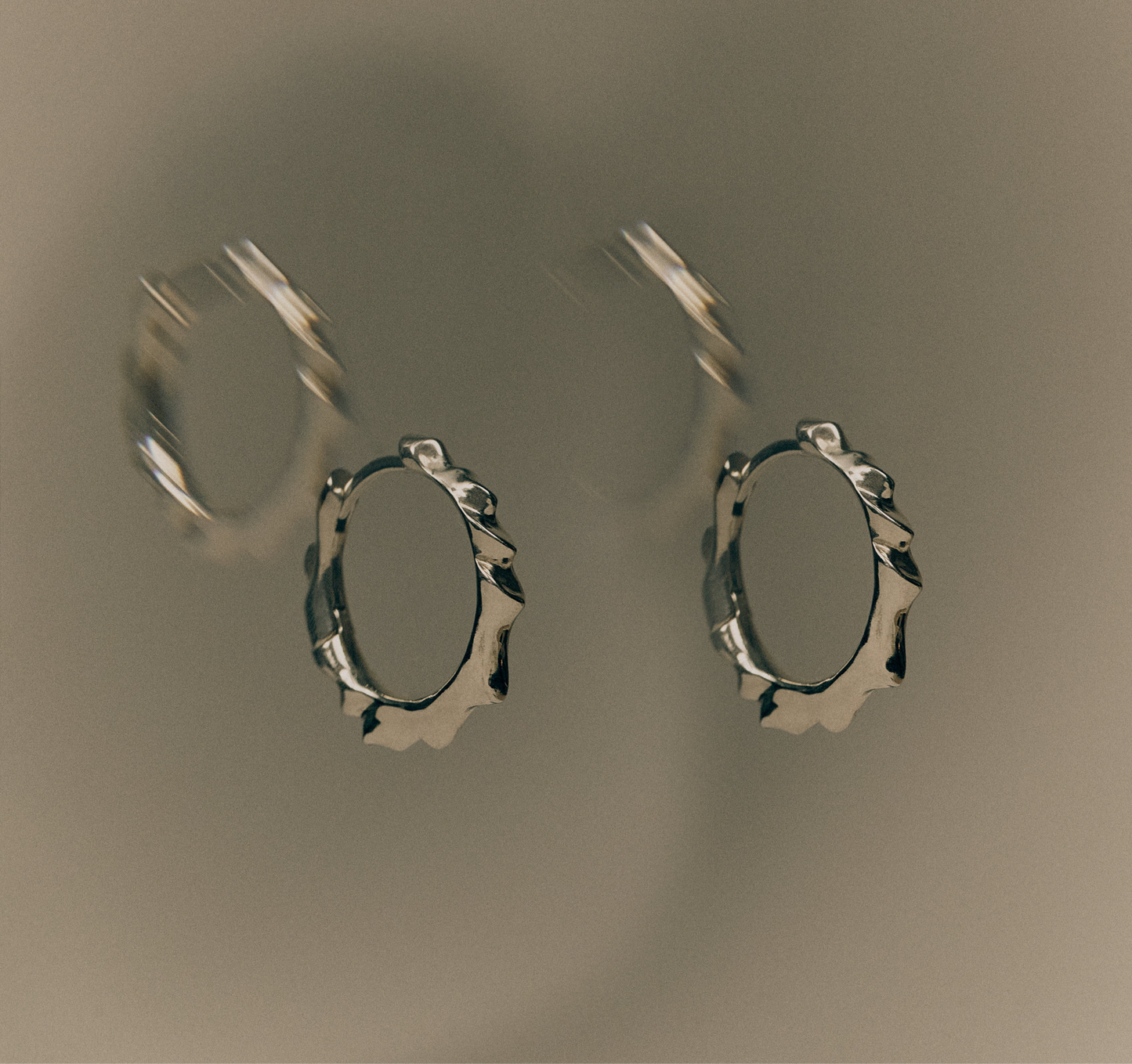 SILVER HOOP EARRINGS