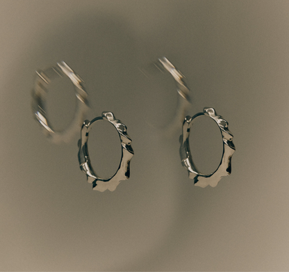 SILVER HOOP EARRINGS