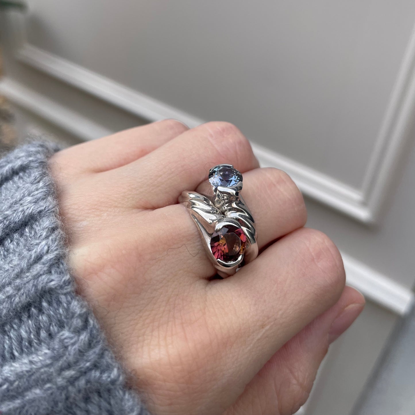 SWIRL TANZANITE RING