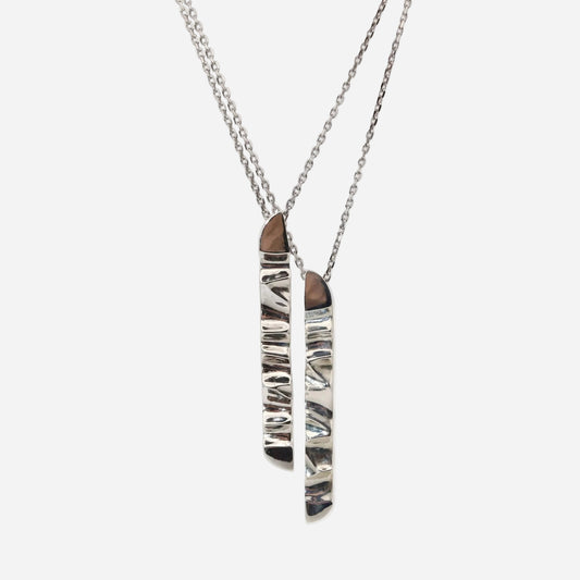 Necklace with a unique pendant on a white background