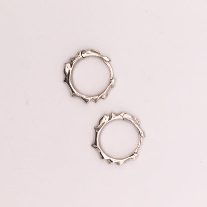 PENDIENTES DE ARO DE PLATA