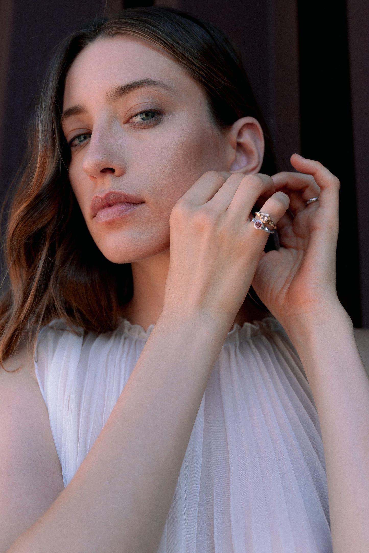ANILLO DE MORGANITA DE Ø5 MM