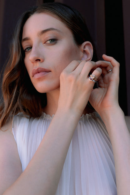 ANILLO DE MORGANITA DE Ø5 MM