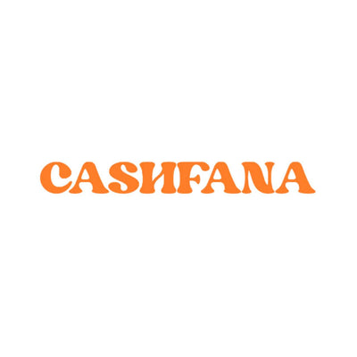 Orange 'CASHFANA' text on a white background