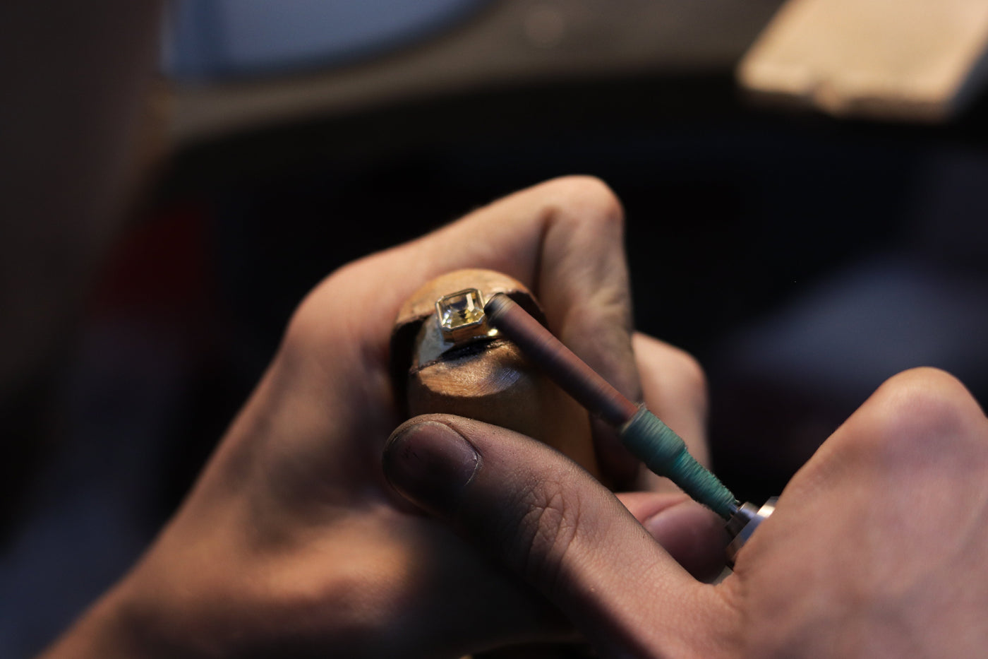 Traditional fine jewelry craftsmanship at Dune Workshop