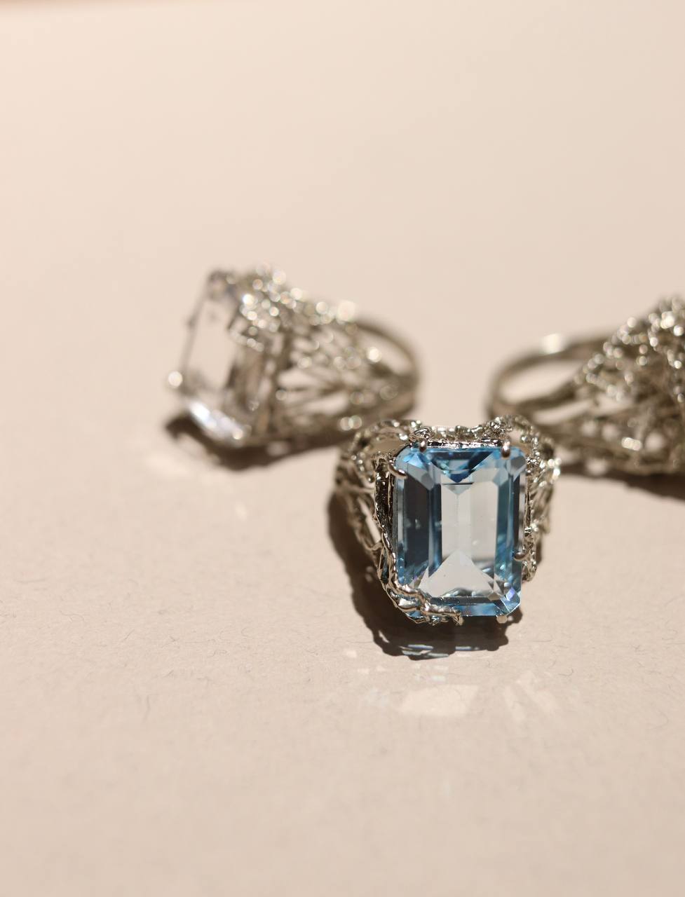 Sparkle Blue Topaz Ring